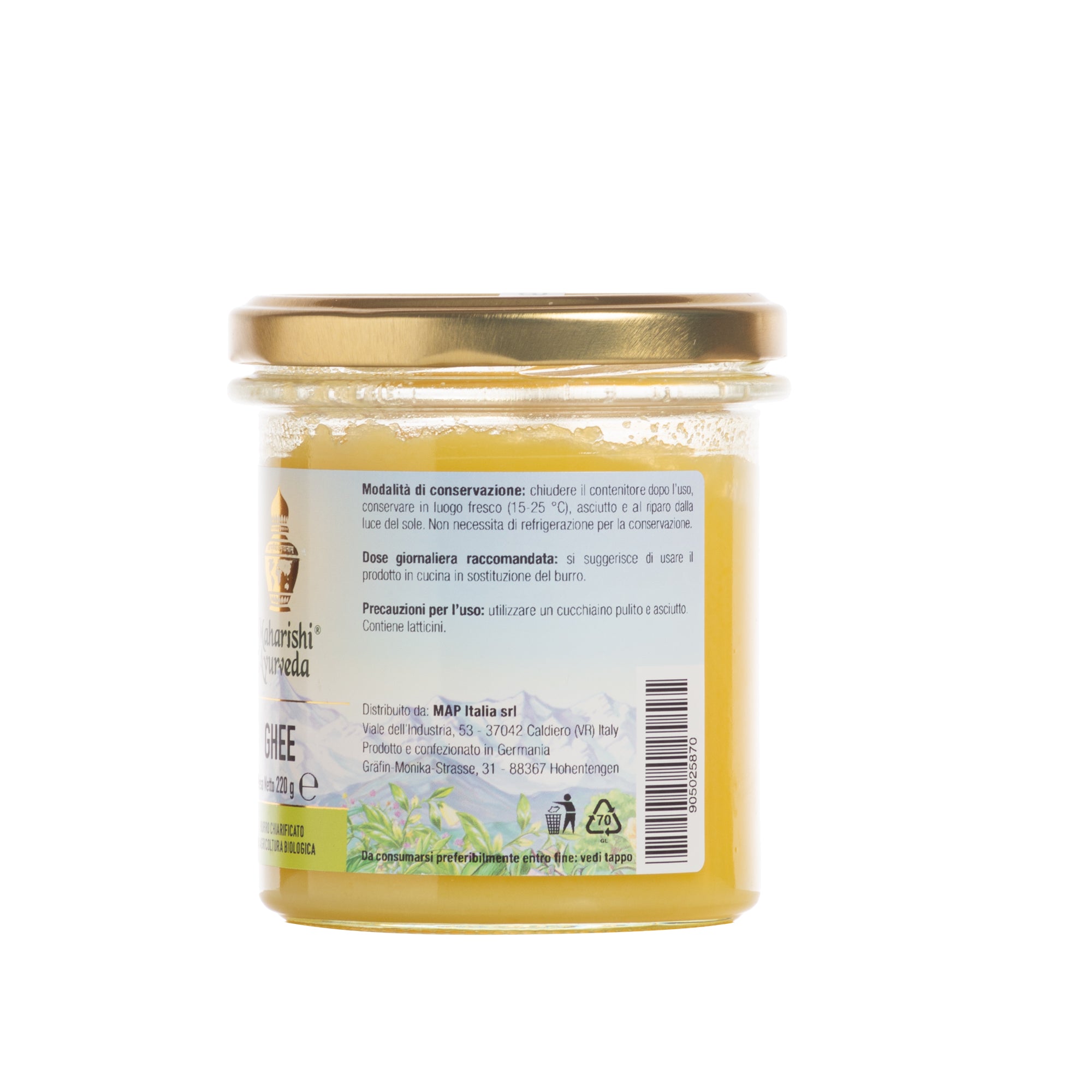 ghee bio burro chiarificato 220 g