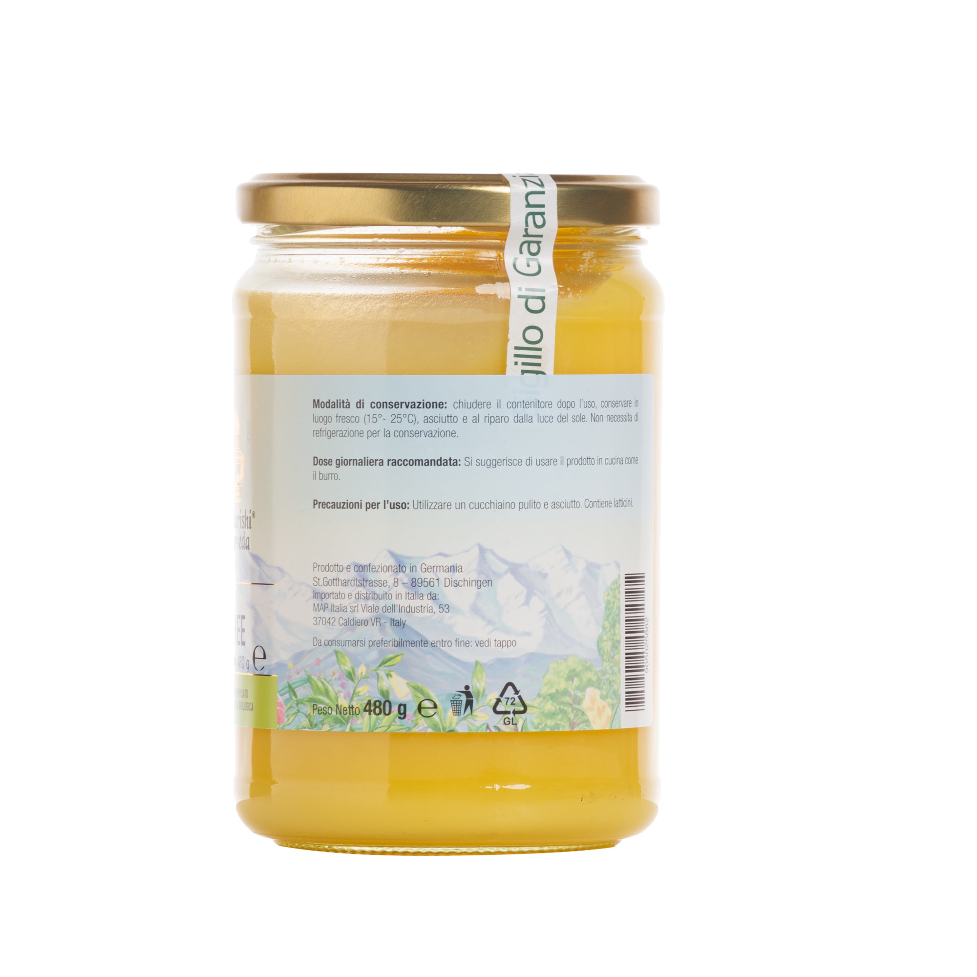 ghee bio burro chiarificato 480 g
