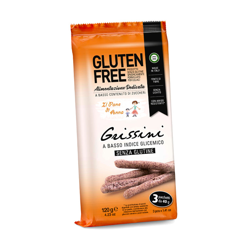 PANE ANNA GRISSINI BASSO INDICE GLICEMICO 3X40G