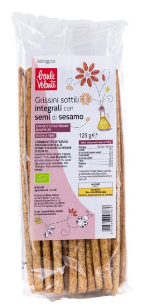 GRISSINI SOTTILI AL SESAMO 125G