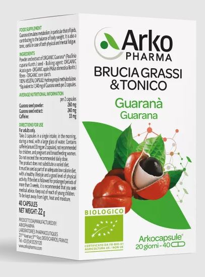GUARANA' 40 CAPSULE ARKOFARM