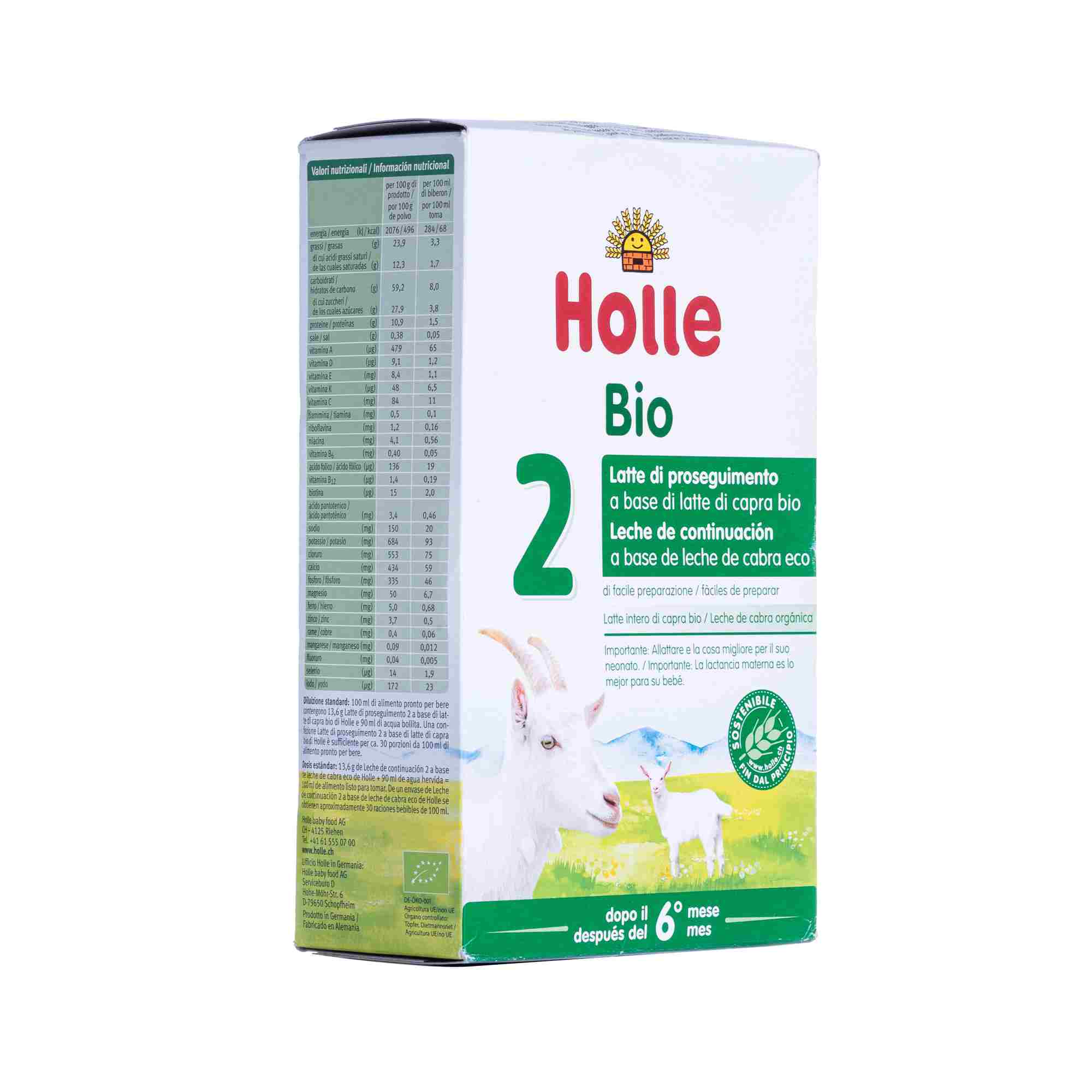 HOLLE LATTE DI CAPRA POLVERE 2 400G
