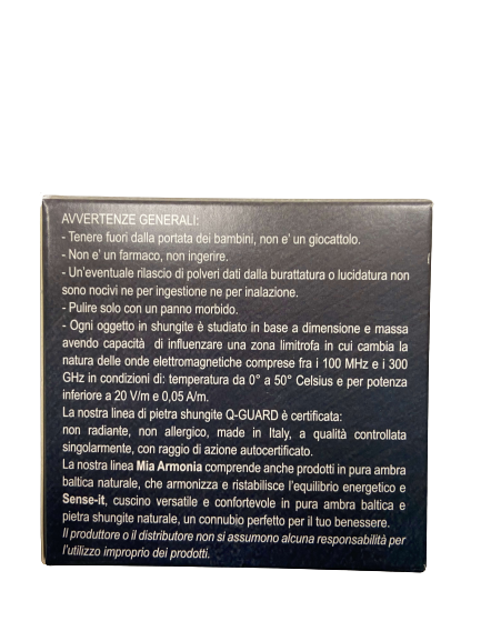 PIRAMIDE PICCOLA 4CM SHUNGITE NATURALE PER AMBIENTI