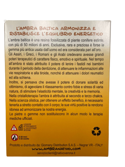 MIA ARMONIA COLLANA AMBRA ADULTI COGNAC