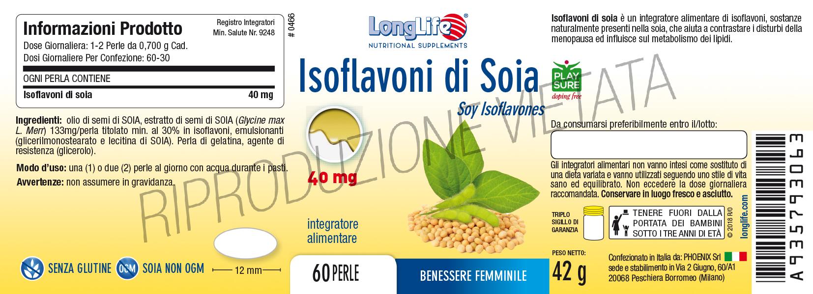 ISOFLAVONI DI SOIA