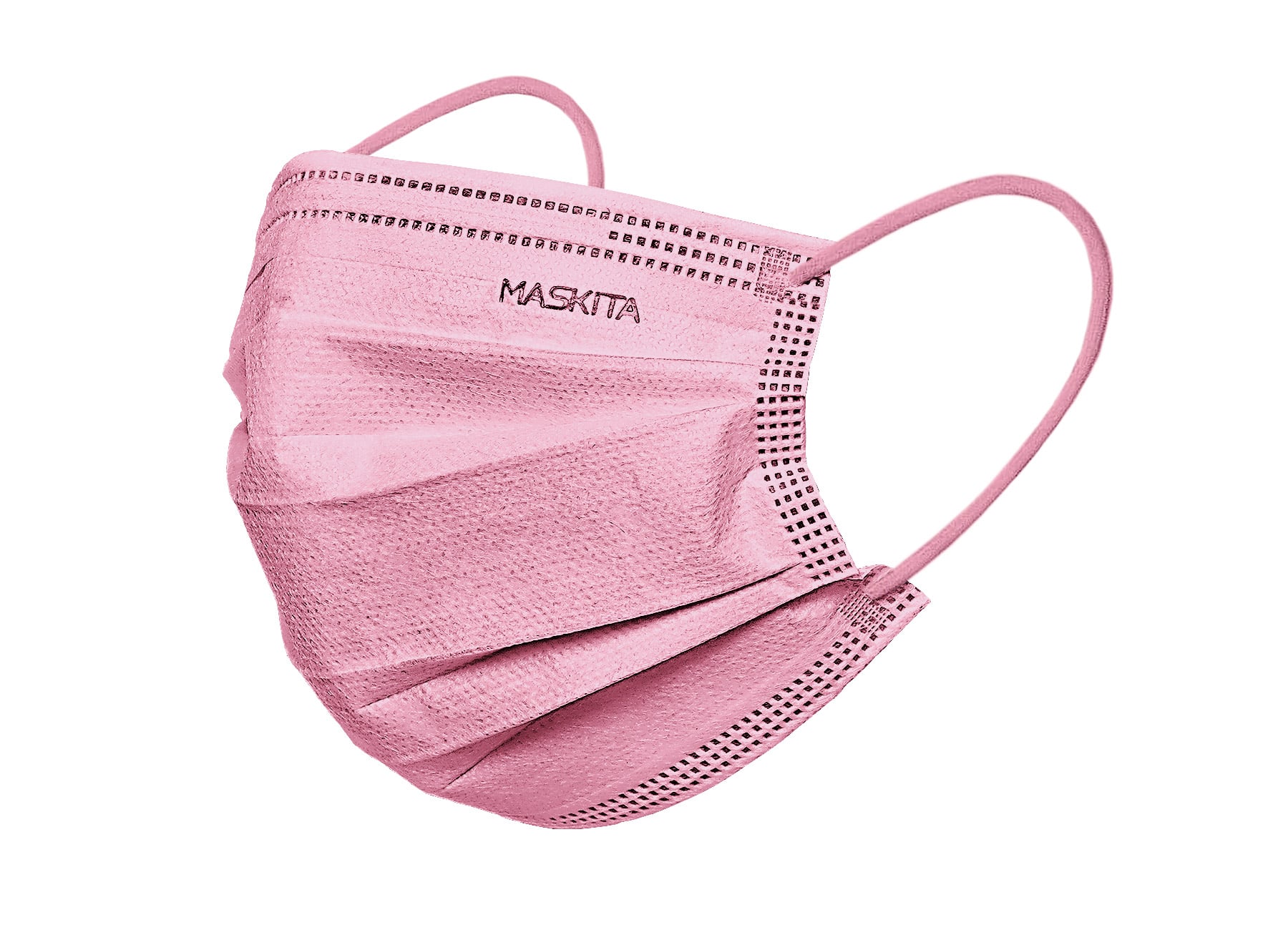 MASCHERINA 3 VELI ROSA ELASTICI ROSA MASKITA 10 PEZZI