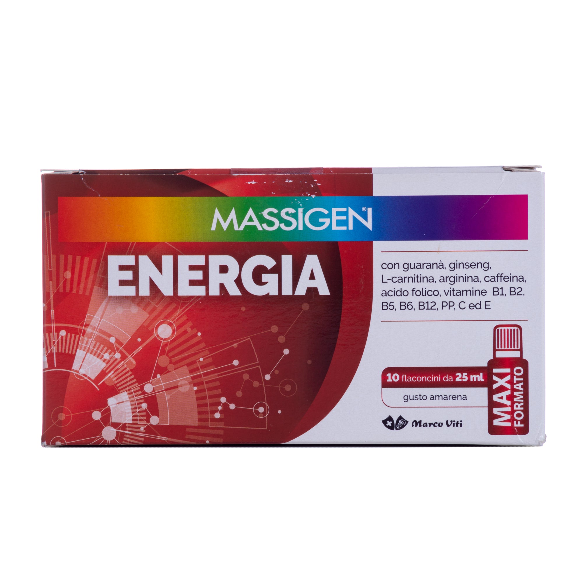 MASSIGEN ENERGIA 10FLLX25ML GUSTO AMARENA