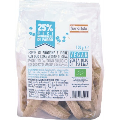MINIGRISSINI FARRO E CECI 150G