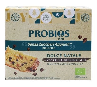 DOLCE DI NATALE SENZA ZUCCHERI ERITRITOLO CON GOCCE DI CIOCCOLATO 500G