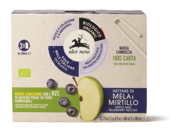 ALCE NERO NETTARE DI MELA E MIRTILLO 3 BRIK