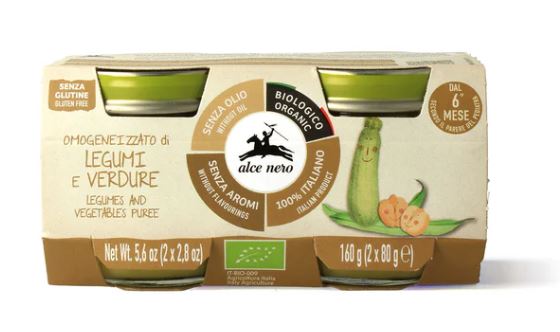 OMOGENEIZZATO LEGUMI E VERDURE 2X80G