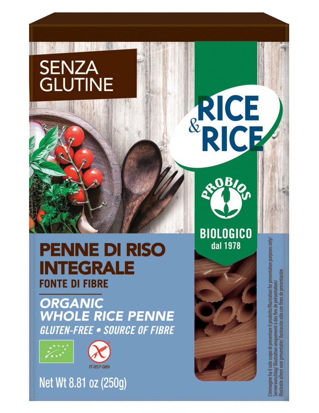 R&R PENNE DI RISO INTEGRALE 250G