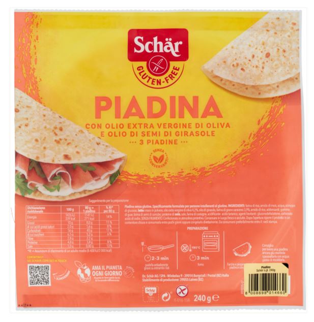 SCHAR 3 PIADINE 240G