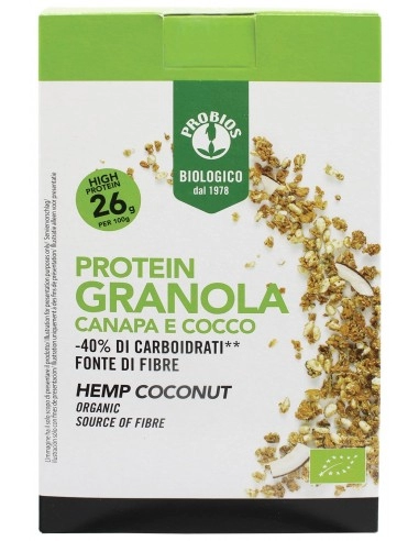 BIO CHAMPION PROTEIN GRANOLA CANAPA E COCCO 250G