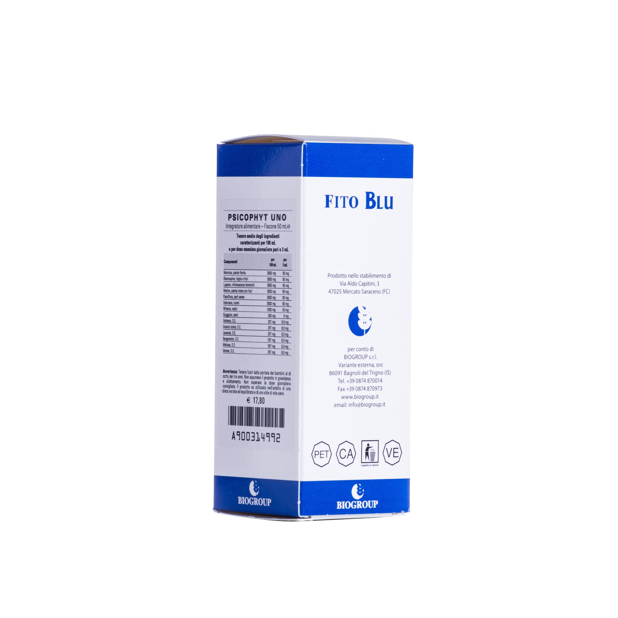 psicophyt uno soluzione idroalcolica