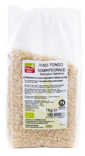 RISO SEMIINTEGRALE TONDO ITALIANO 1KG