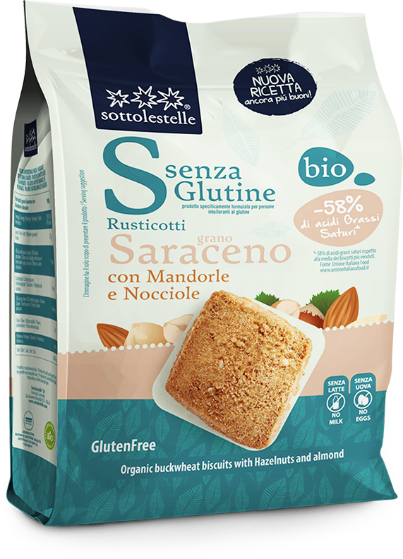 RUSTICOTTI DI SARACENO MANDORLE NOCCIOLE 250G
