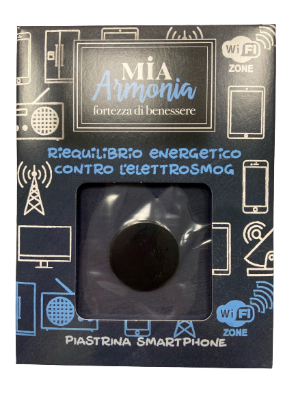 MIA ARMONIA PIASTRINA CELLULARE SHUNGITE NATURALE