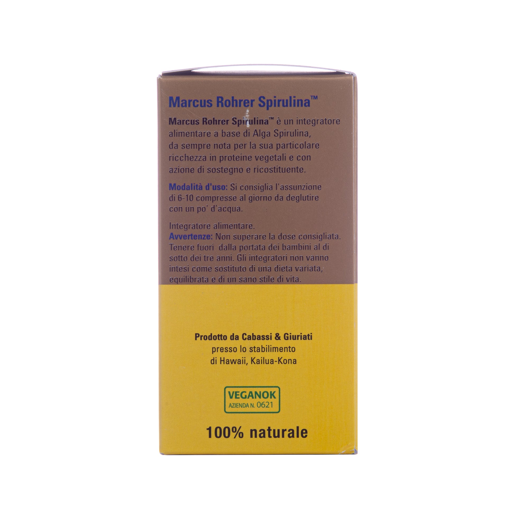 SPIRULINA MARCUS ROHRER 180CPR