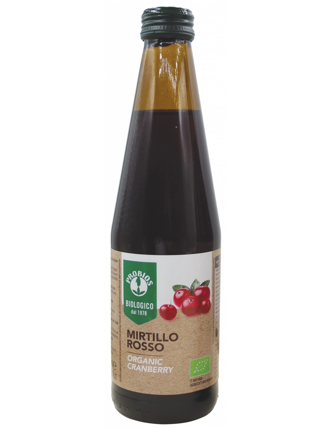 SUCCO DI CRANBERRY MIRTILLO ROSSO 330ML