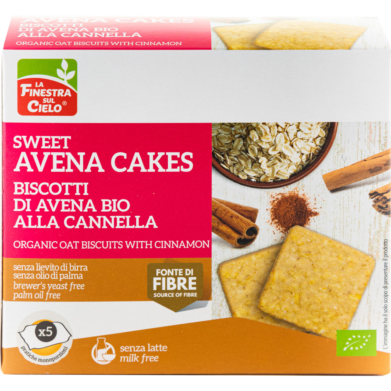 BISCOTTI AVENA CANNELLA 5X50G