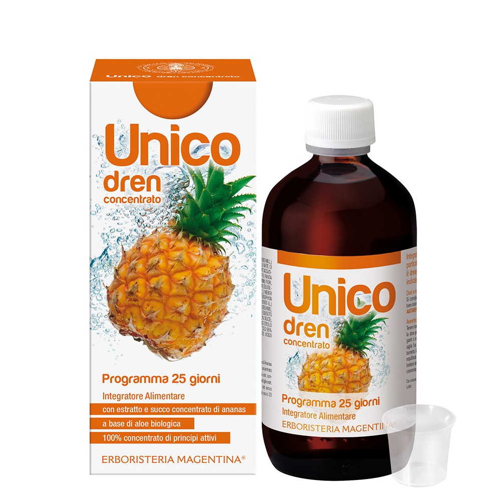 UNICO DREN CONCENTRATO CON SUCCO ANANAS 250ML
