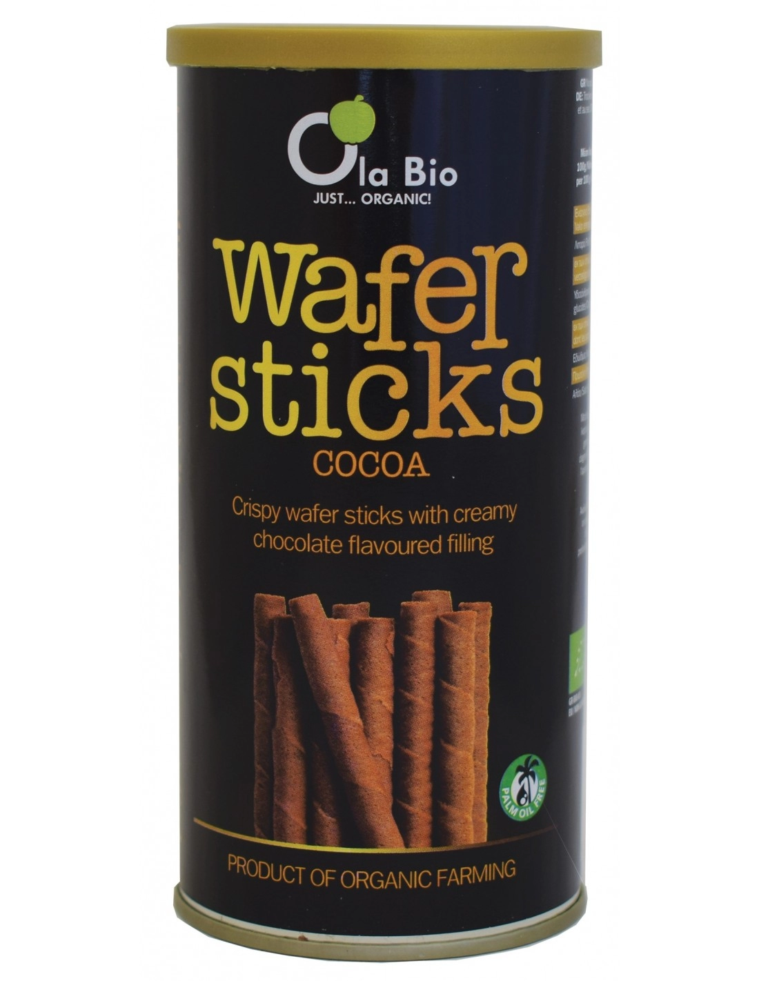 OLA BIO WAFER STICKS CACAO 140G