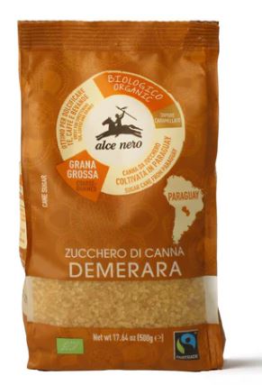 ALCE NERO ZUCCHERO DI CANNA DEMERARA 500G