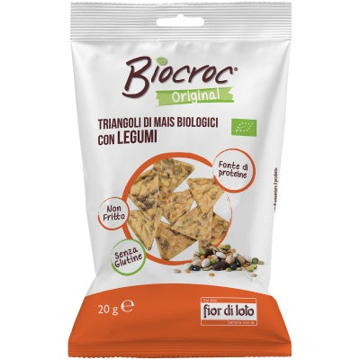 BIOCROC TRIANGOLI DI MAIS CON LEGUMI 20G