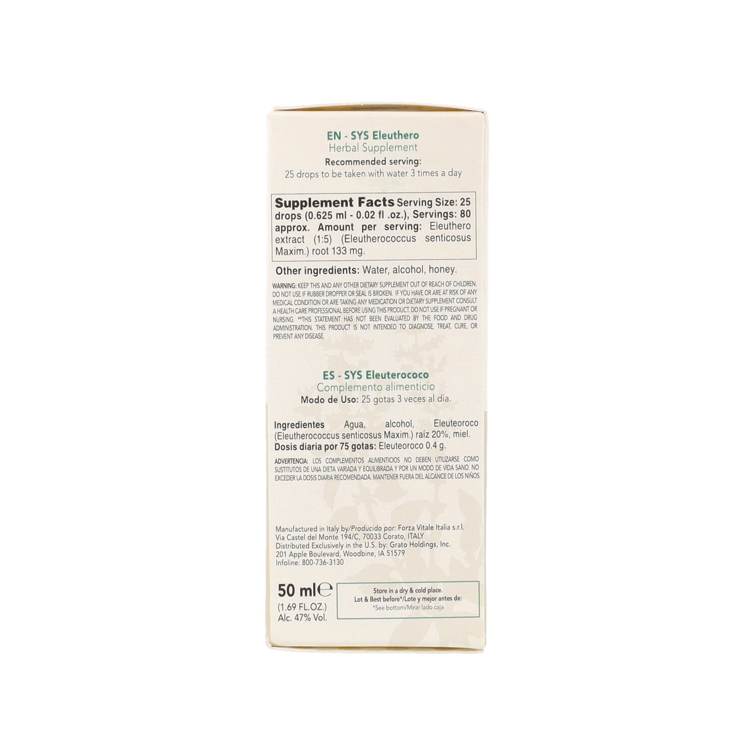 SYS ELEUTEROCOCCO GOCCE 50ML