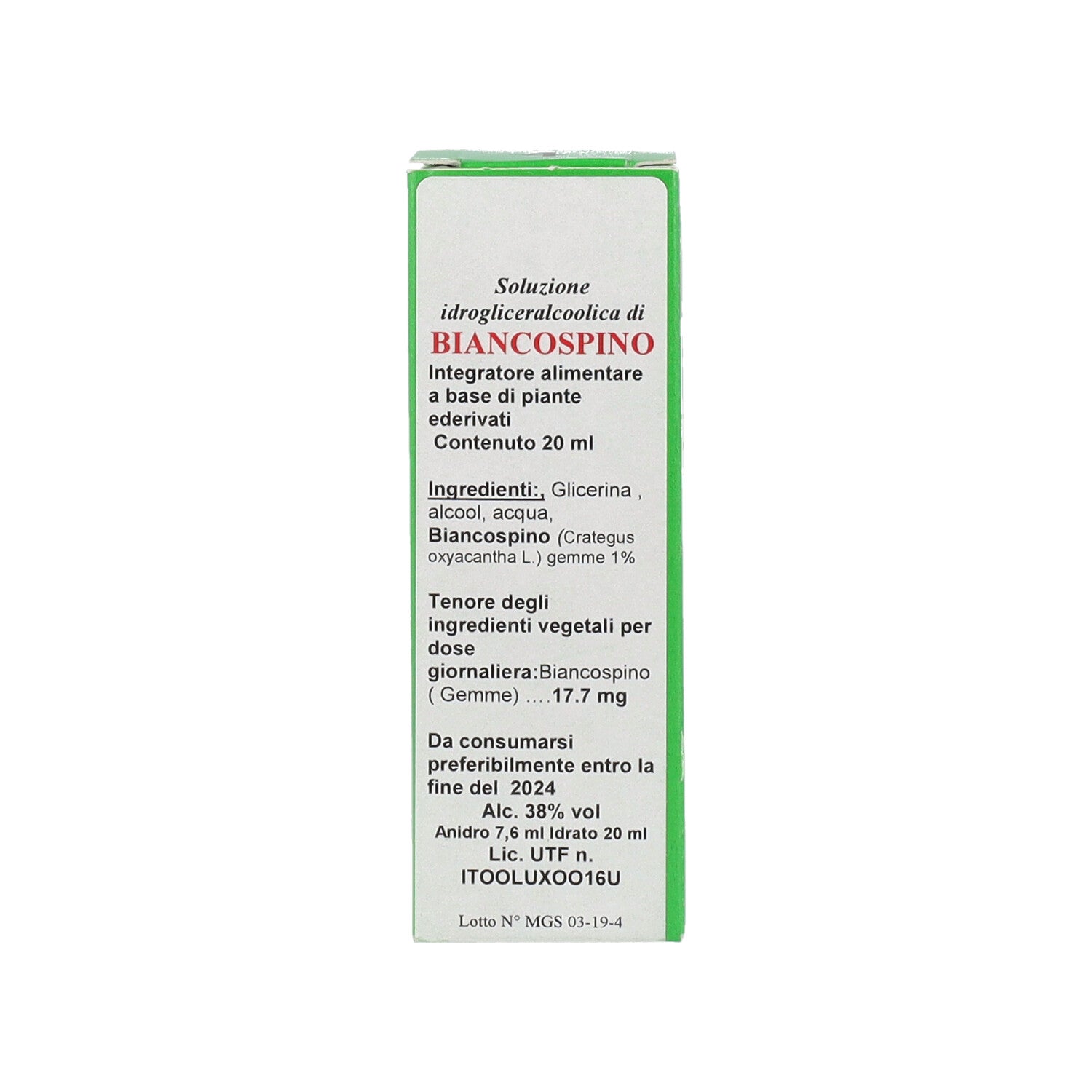 MGS4 BIANCOSPINO MG SPG - 20ML