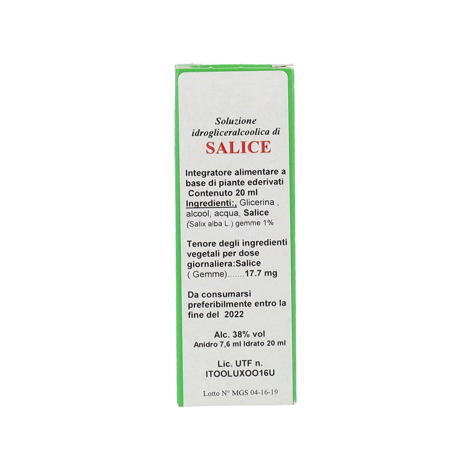 MGS19 SALICE MG SPG - 20ML