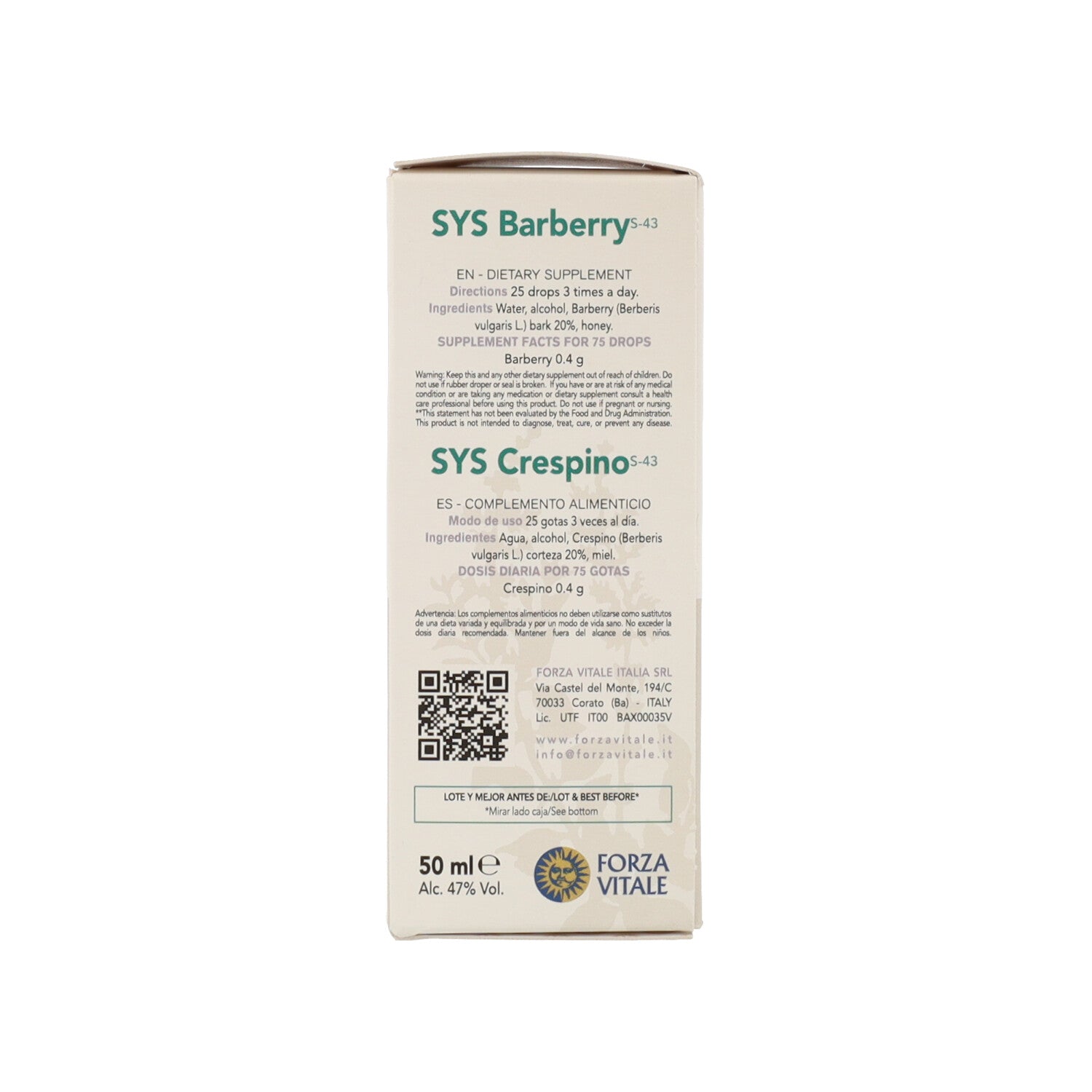 SYS CRESPINO GOCCE 50ML