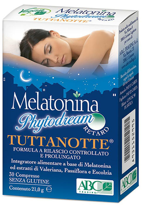 MELATONINA TUTTANOTTE RETARD ABC TRADING 30 COMPRESSE