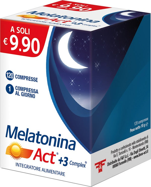 MELATONINA ACT +3COMPLEX120CPR