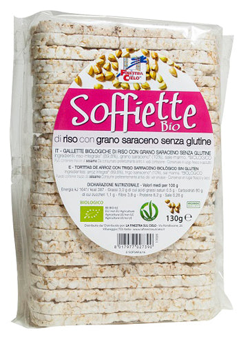 SOFFIETTE RISO GRANO SARACENO BIO 130GR