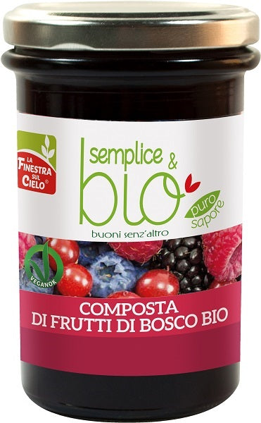 COMPOSTA FRUTTI DI BOSCO SEMPLICI E BIO 320G
