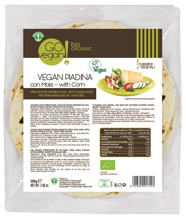 PIADINA VEGAN CON FARINA MAIS 200G