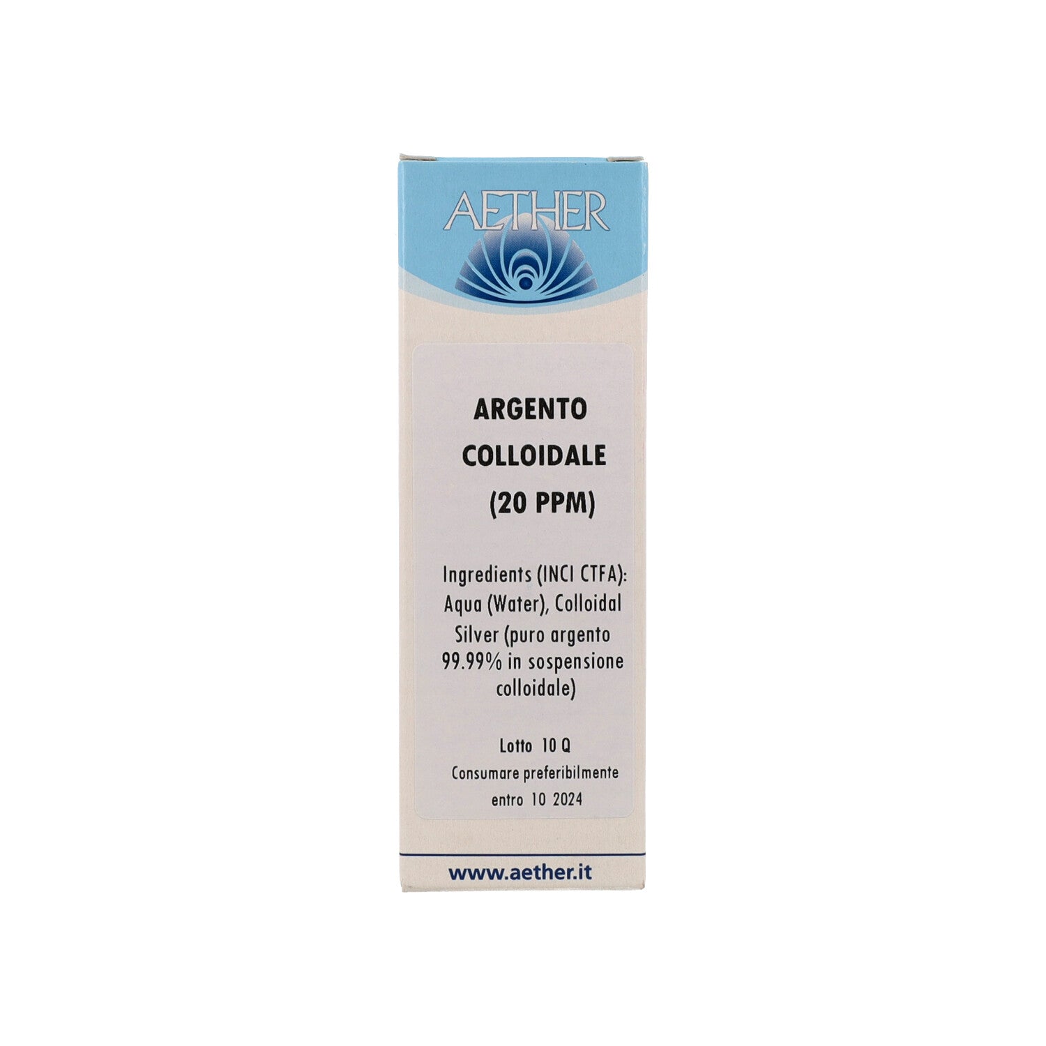 ARGENTO COLLOIDALE GTT 50ML 20PPM AETHER REFORM HAUS