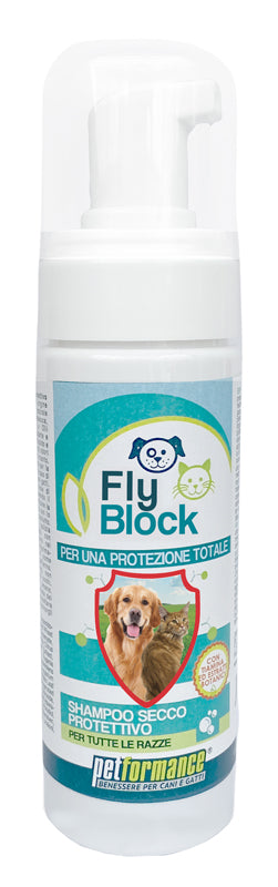 FLYBLOCK SHAMPOO SECCO PER CANI E GATTI 150ML