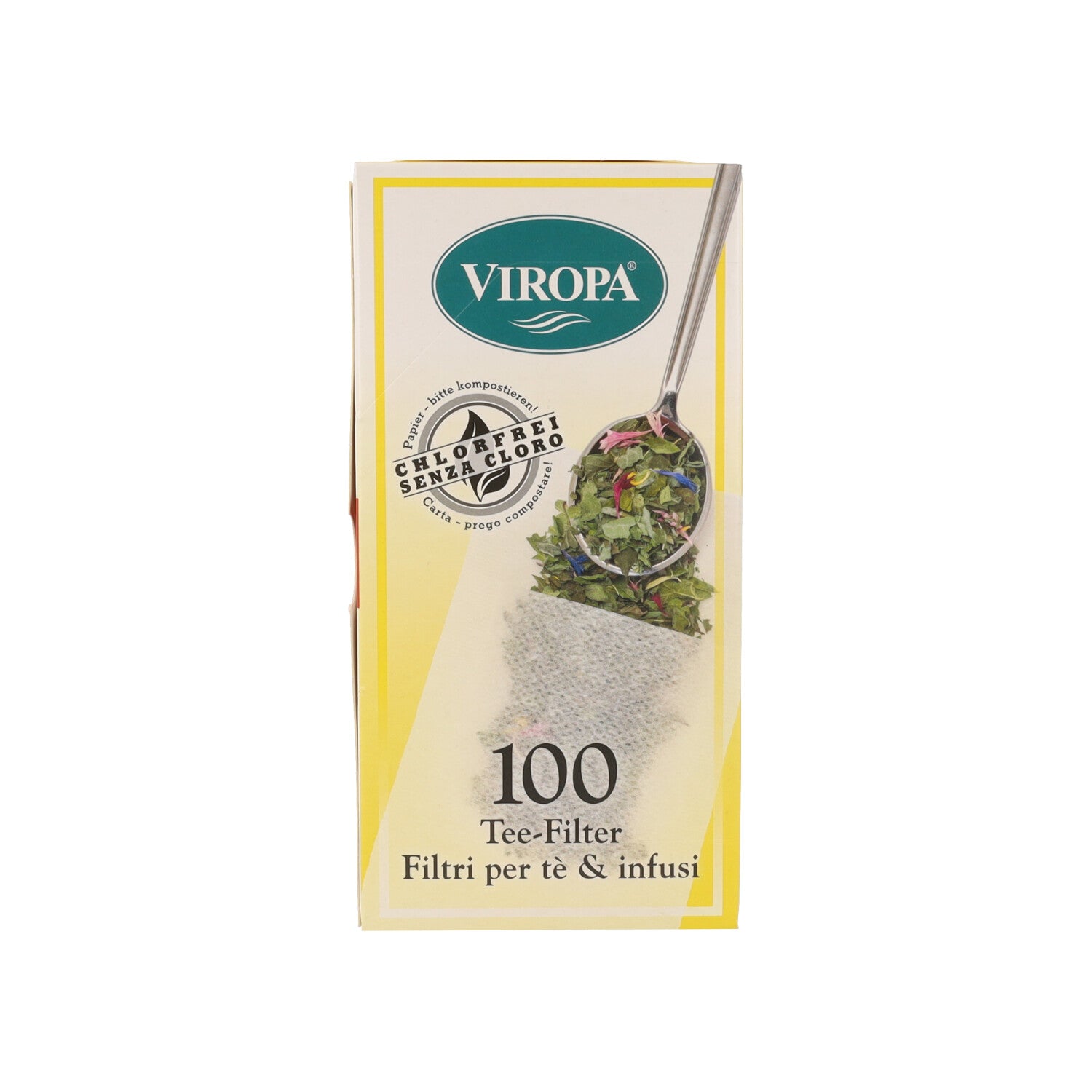 FILTRI PER TE E INFUSI 100 PEZZI VIROPA