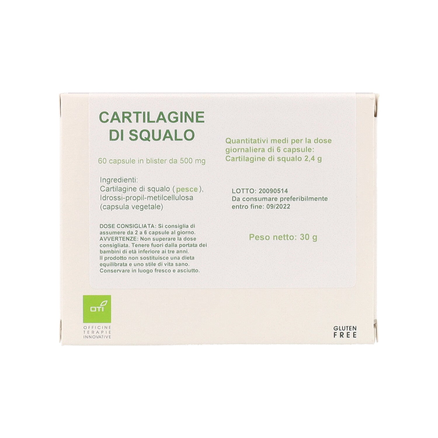 CARTILAGINE DI SQUALO - 60CPS