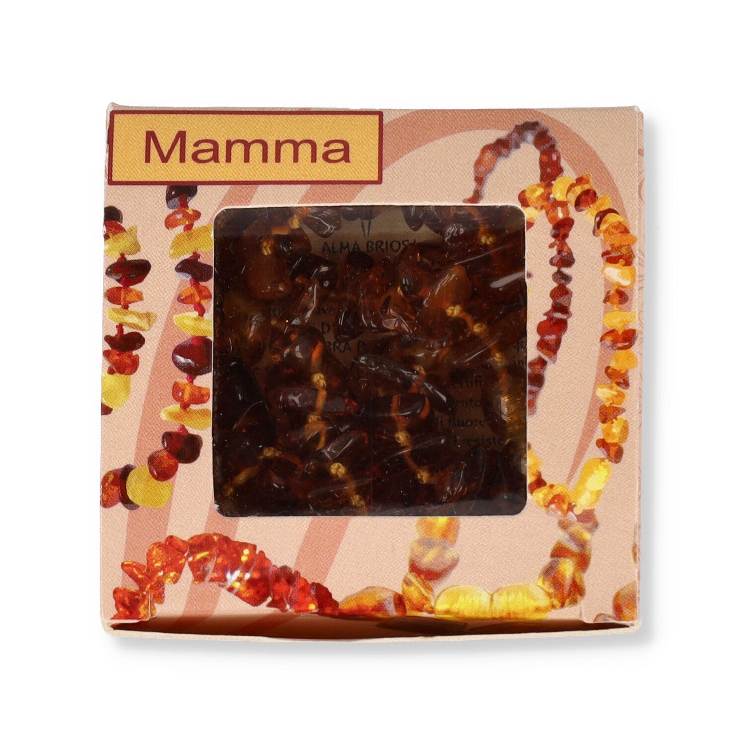 ALMABABY COLLANINA AMBRA MAMMA COGNAC