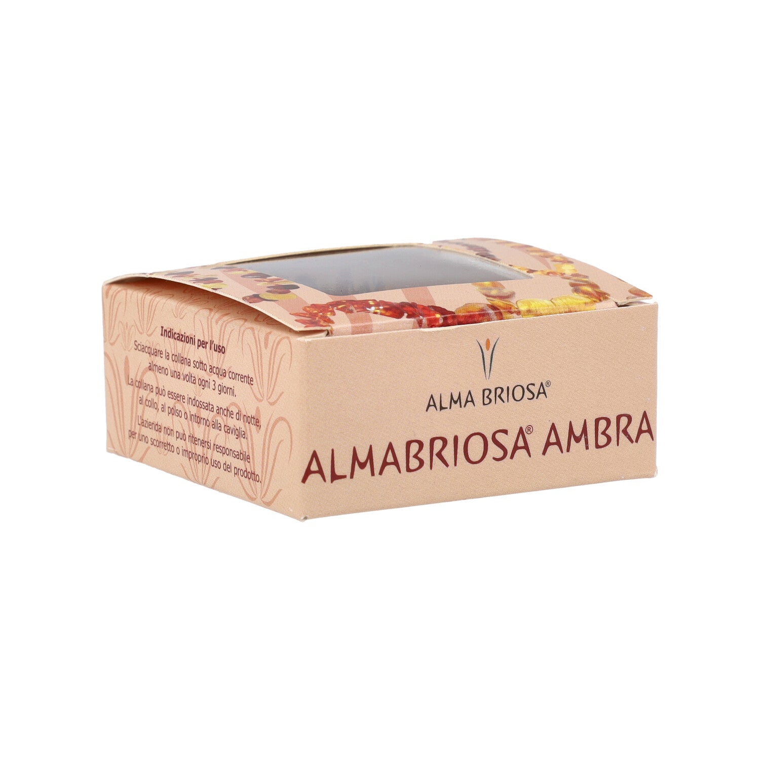 ALMABABY COLLANINA AMBRA MAMMA COGNAC