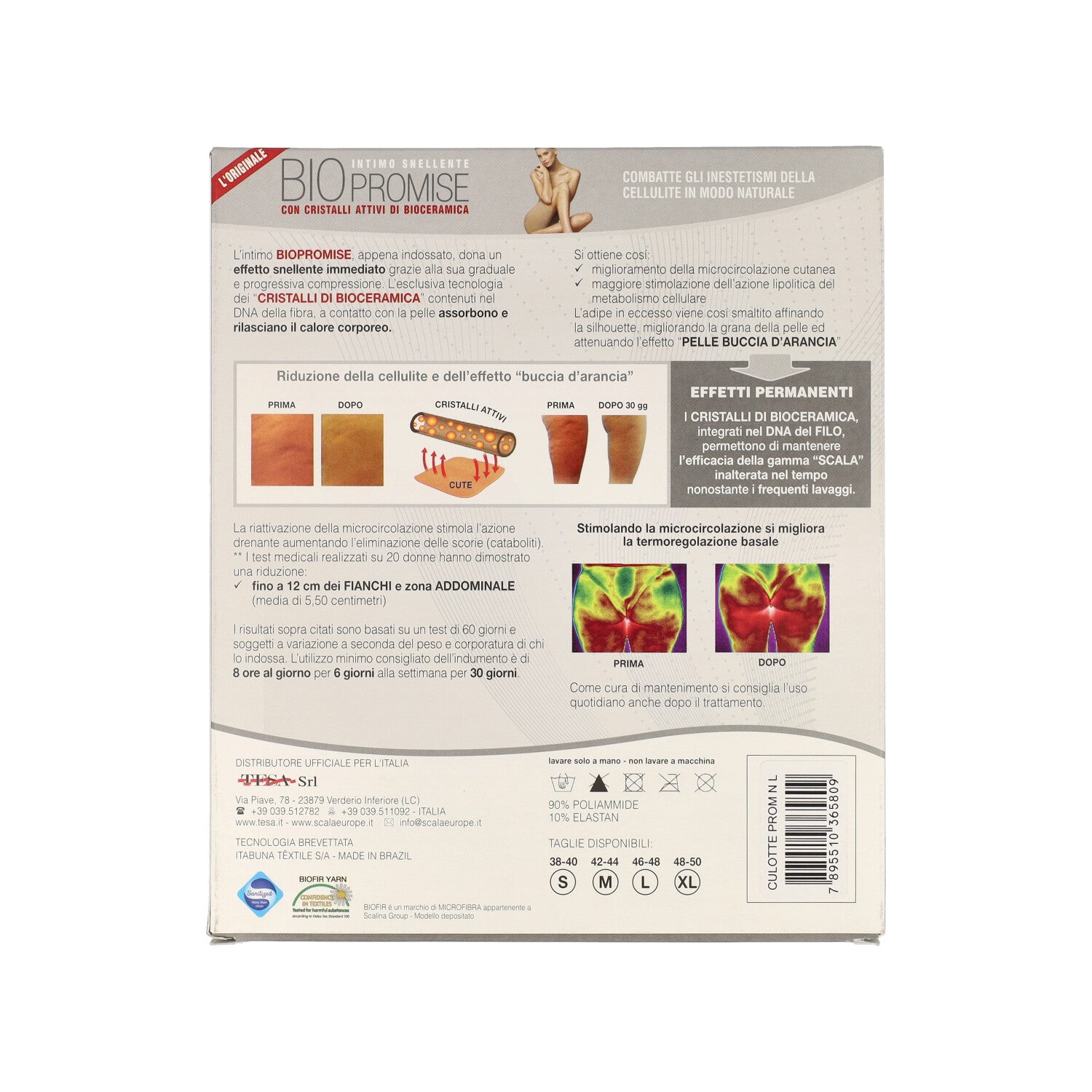 CULOTTE BIOPROMISE V/A - NERO L