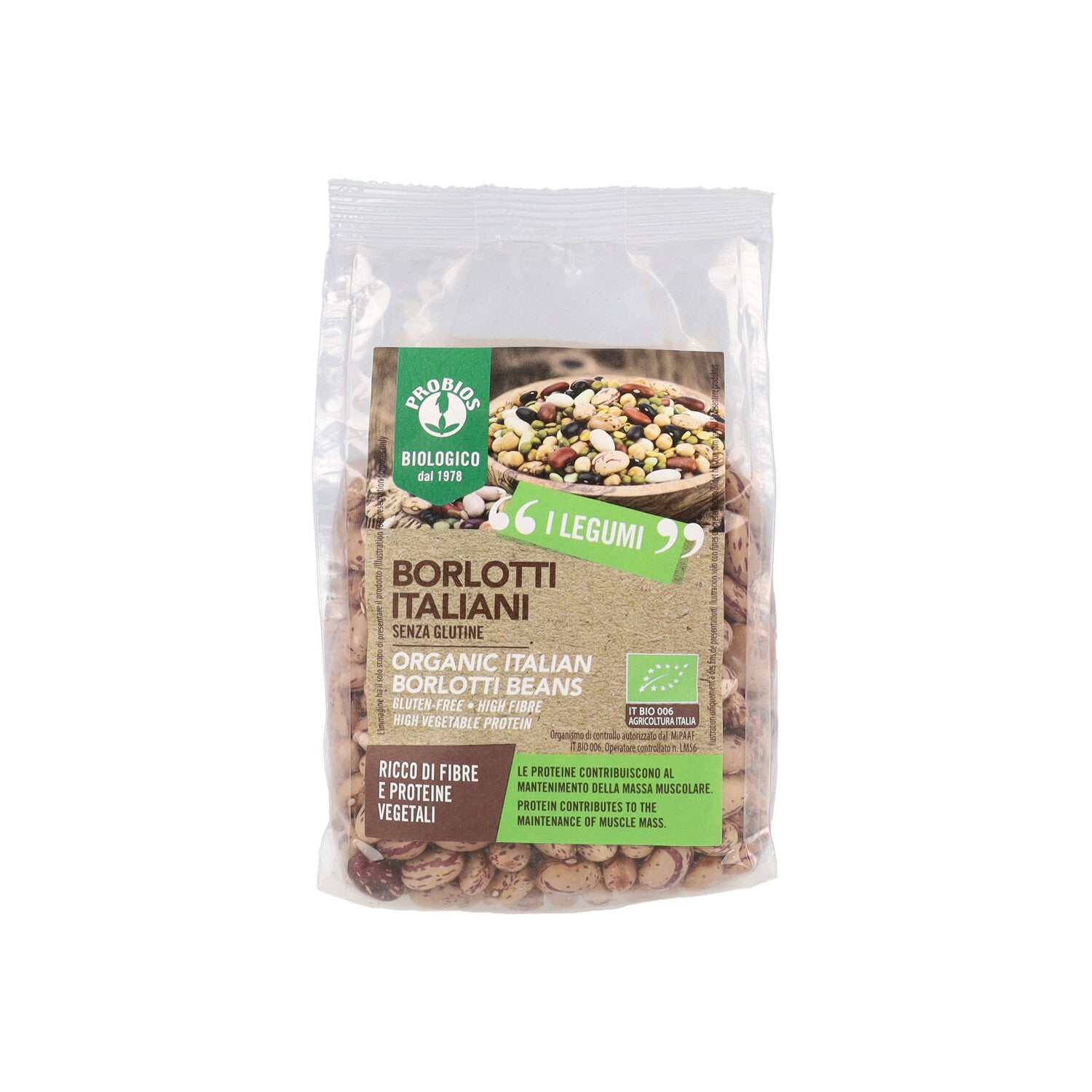 LEGUMI FAGIOLI BORLOTTI BIO 400G