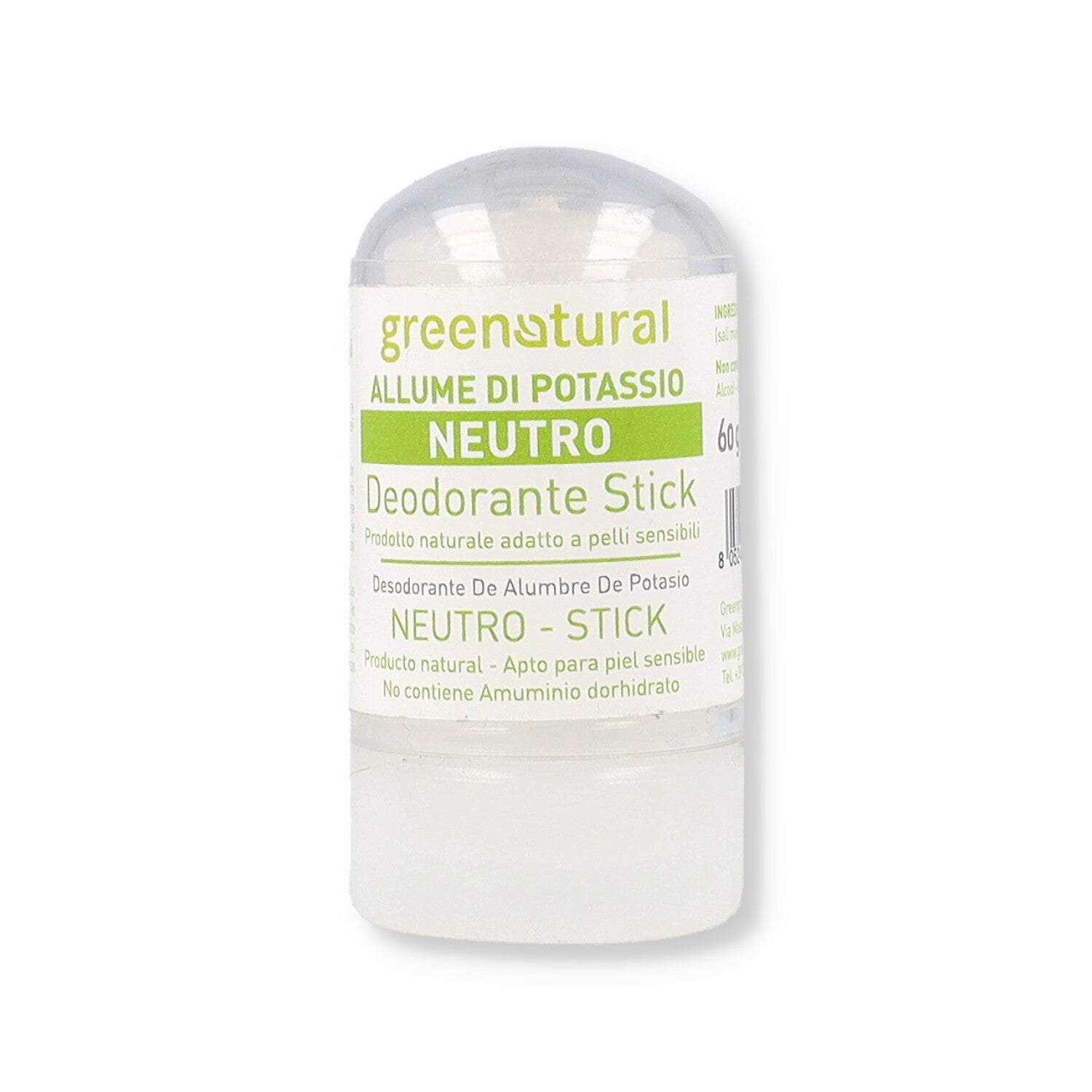 GREENATURAL DEO STICK POTASSIO 60GR     (DEO10) GREEN PROJECT                   #CCP_COR#