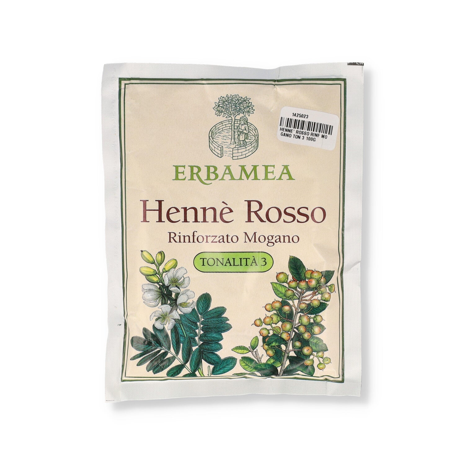HENNE' ROSSO RINFORZATO MOGANO TONALITA' 3 100G