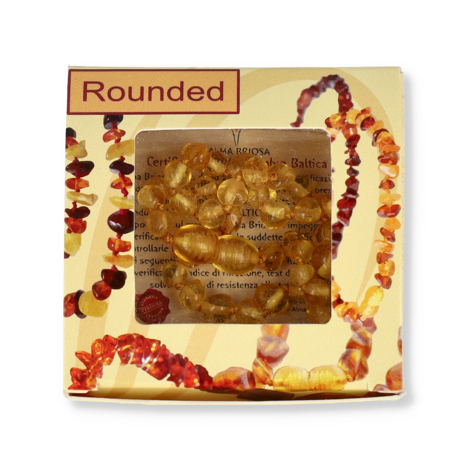 ALMABABY COLLANINA AMBRA BABY ROUNDED HONEY