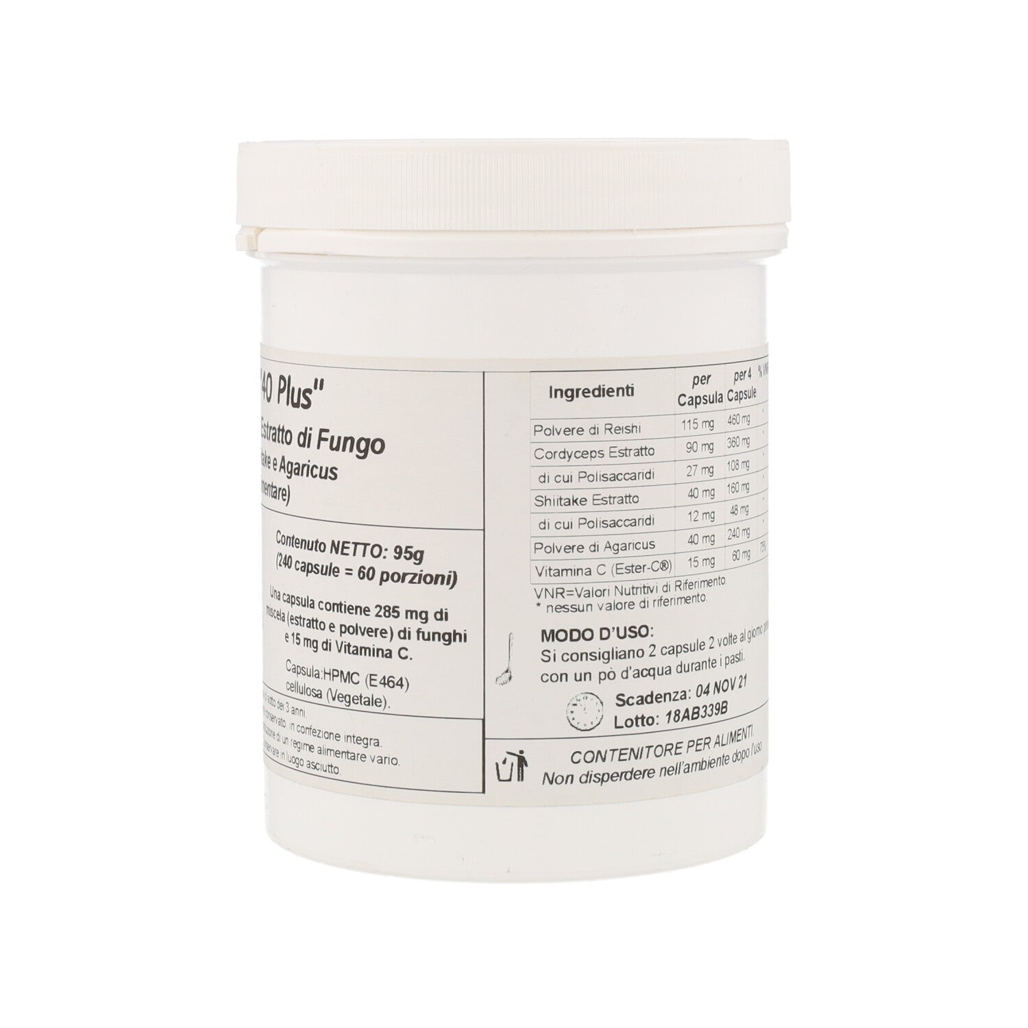 MIX FUNGHI 40 PLUS - 240 CPS